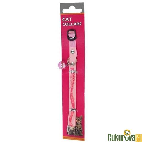 EASTLAND BALIK DESENLİ PLASTİK KEDİ TASMASI 13 MM x 31 CM