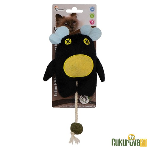 EASTLAND KEDİ OYUNCAĞI CATNIPLI PELUŞ SİYAH CANAVAR 18 CM