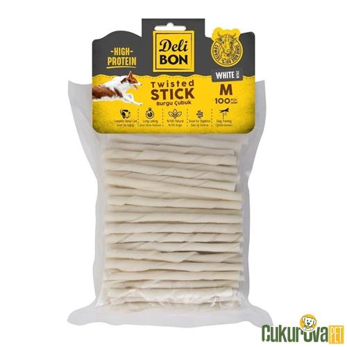 DELİBON BURGU EKO KALIN 100 ADET - BEYAZ