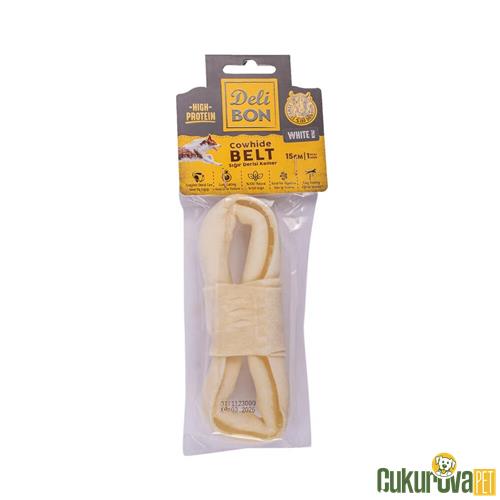 DELİBON EL ÖRGÜSÜ KEMER 15 CM - BEYAZ