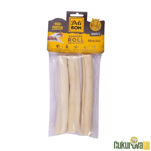 DELİBON EL ÖRGÜSÜ DÜRÜM 22 CM - BEYAZ - 3 ADET