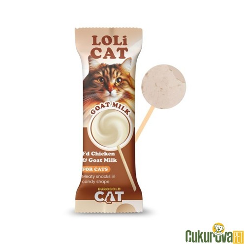 EUROGOLD LOLİ CAT FD KEDİ ÖDÜLÜ KEÇİ SÜTLÜ 1.5 GR - LOLİPOP 