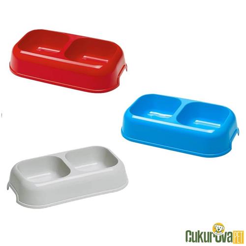 FERPLAST PARTY 16 ÇİFTLİ KEDİ & KÖPEK MAMA VE SU KABI 5.6 CM - 700 ML