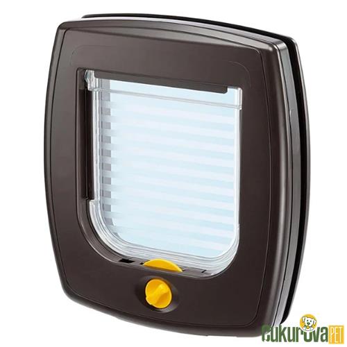 FERPLAST SWING 3 KAHVE KEDİ KAPISI 14.8 x 14.5 CM