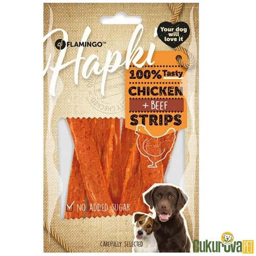 FLAMINGO TAVUKLU VE BİFTEKLİ ŞERİT KÖPEK ÖDÜL MAMASI 85 GR