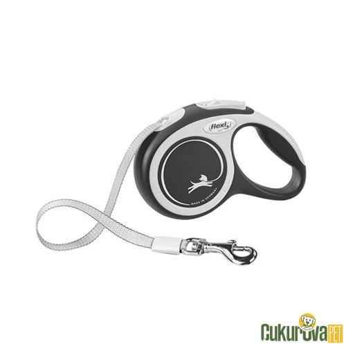FLEXI NEW COMFORT 5 M OTOMATİK ŞERİT KÖPEK GEZDİRME KAYIŞI L SİYAH