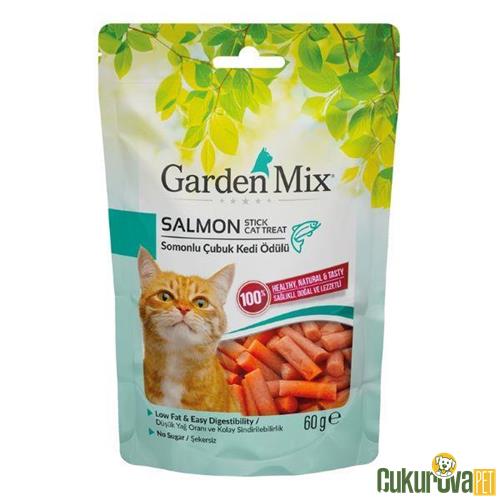 GARDENMIX SOMONLU DÜŞÜK YAĞLI ŞEKERSİZ STICK KEDİ ÖDÜL MAMASI 