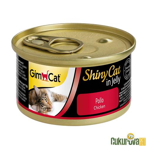 GIMCAT SHINY CAT KONSERVE KEDİ MAMASI TAVUKLU 70 GR