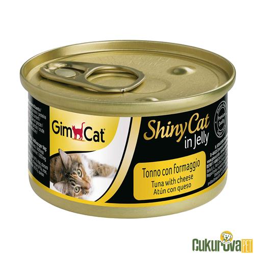 GIMCAT SHINY CAT KONSERVE KEDİ MAMASI PEYNİR & TON BALIKLI 70 GR