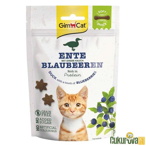 GIMCAT SOFT SNACKS DUCK & BLUEBERRY TAHILSIZ KEDİ ÖDÜLÜ 60 GR