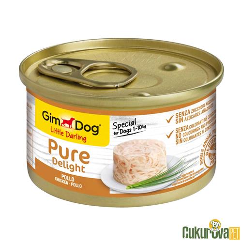 GIMDOG PURE DELIGHT LITTLE DARLING KONSERVE KÖPEK MAMASI - TAVUKLU 85 GR 