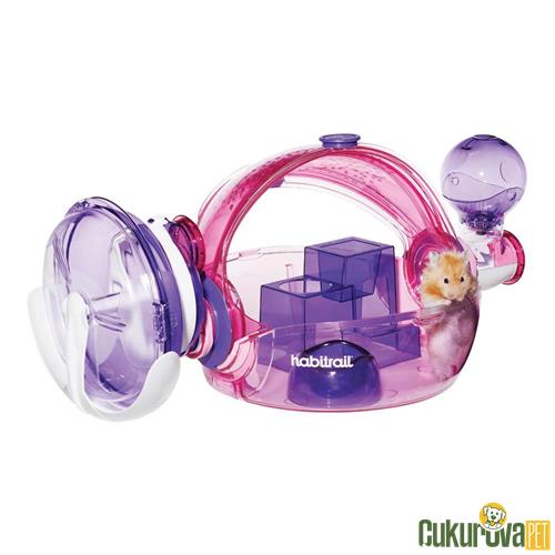 HABITRAIL OVO HOME HAMSTER KAFESİ PEMBE 28 x 56 x 26 CM