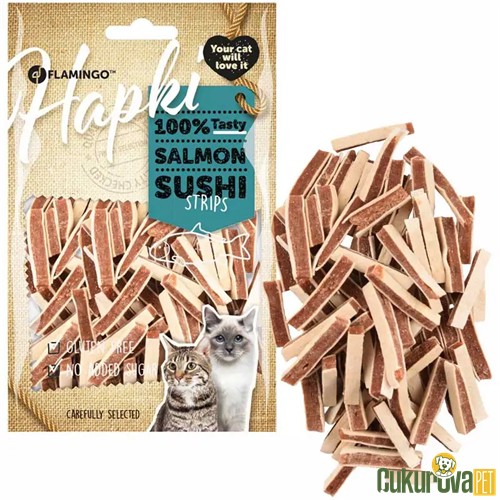 FLAMINGO HAPKI SOMONLU SUSHI ŞERİT KEDİ ÖDÜL MAMASI 85 GR