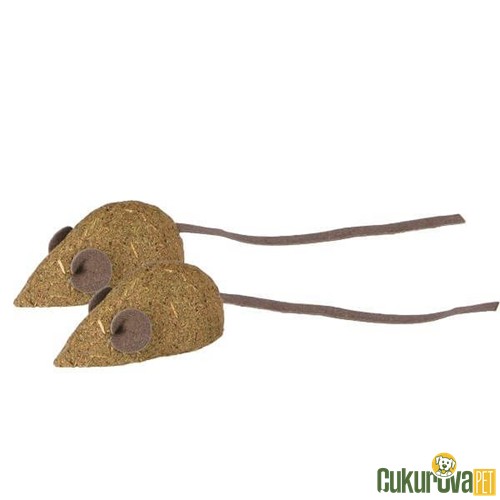 TRIXIE KEDİ OYUNCAĞI KEDİ OTLU FARE 5 CM - 2'Lİ