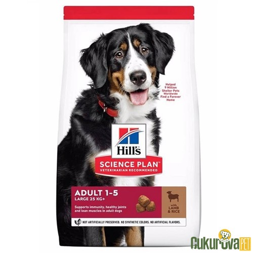HILL'S LARGE BREED ADULT KUZU ETLİ YETİŞKİN KÖPEK MAMASI 12 KG + 2 KG 