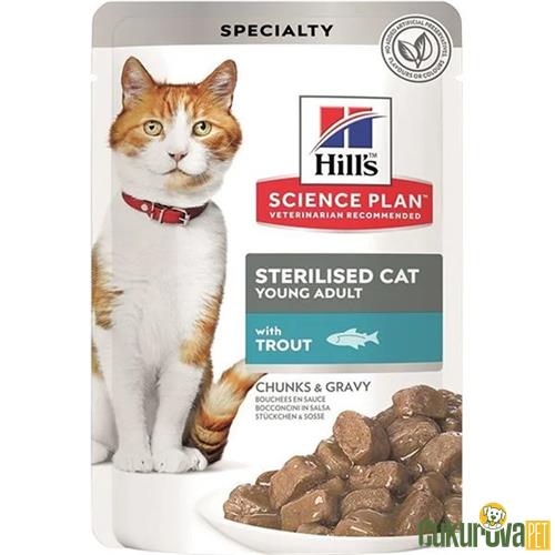 HILL'S STERILISED KISIRLAŞTIRILMIŞ KEDİ ALABALIK KONSERVE - 85 GR