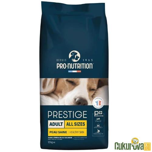 PRO-NUTRITION PRESTIGE SOMONLU CİLT SAĞLIĞI DESTEKLEYİCİ YETİŞKİN KÖPEK MAMASI 12 KG