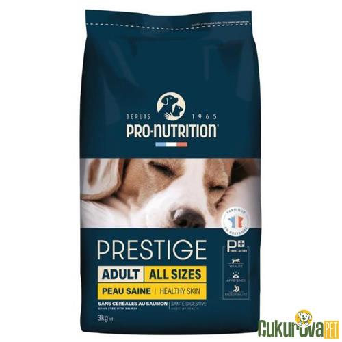 PRO-NUTRITION PRESTIGE SOMONLU CİLT SAĞLIĞI DESTEKLEYİCİ YETİŞKİN KÖPEK MAMASI 3 KG