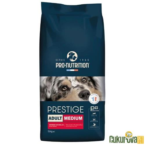 PRO NUTRITION PRESTIGE ADULT MEDIUM ORTA IRK YETİŞKİN KÖPEK MAMASI 15 KG