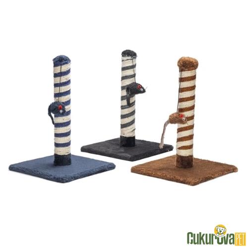 BEEZTEES ÇİZGİLİ KEDİ TIRMALAMA TAHTASI 26 x 26 x 40 CM