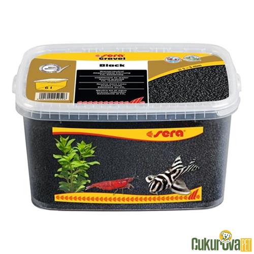 SERA AKVARYUM KUMU SİYAH 2 - 3 MM - 6 L 