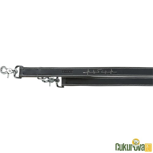TRIXIE GERÇEK DERİ KÖPEK GEZDİRME KAYIŞI 2 M x 20 MM - M - L - SİYAH