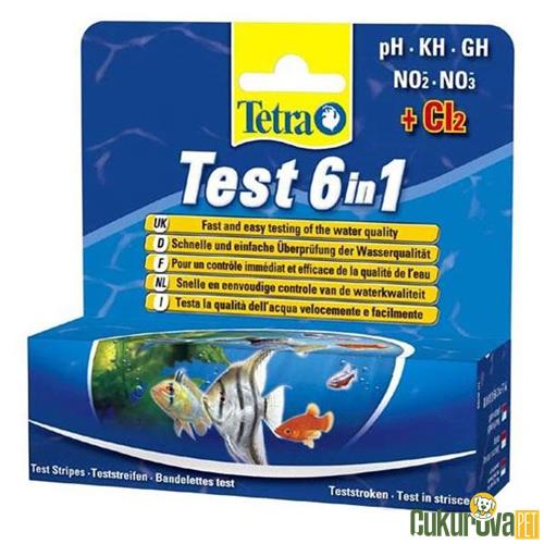TETRA TEST 6 IN 1 STICK TEST ÇUBUĞU 25 ADET 