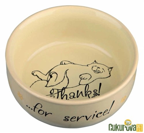TRIXIE KEDİ SERAMİK MAMA & SU KABI 300 ML - 11 CM 