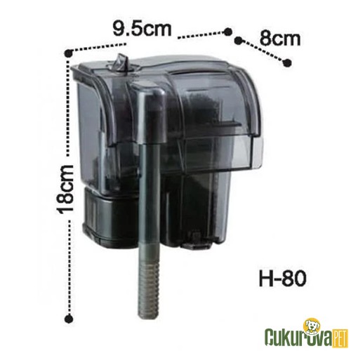 DOPHIN H80 ASKILI ŞELALE AKVARYUM FİLTRESİ 190 L / S - 2.7 W