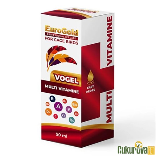 EUROGOLD VOGEL KUŞLAR İÇİN MULTİ VİTAMİN DAMLA 50 ML