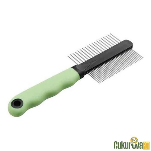 FERPLAST GRO 5792 ÇİFT TARAFLI TÜY AÇICI KEDİ & KÖPEK TARAĞI 19 CM
