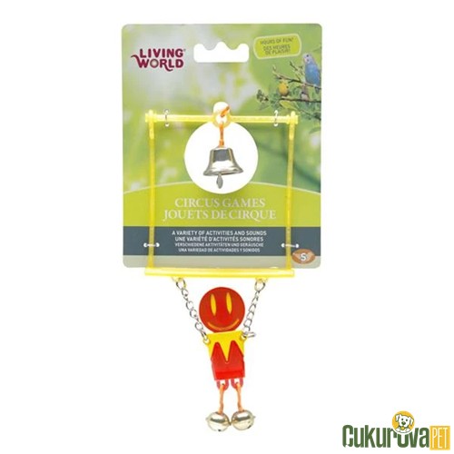 LIVING WORLD KUŞ OYUNCAĞI TRAPEZ - KIRMIZI