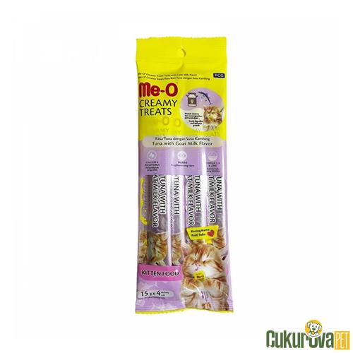 ME-O CREAMY KITTEN TON BALIKLI KEÇİ SÜTLÜ KREMA SIVI KEDİ ÖDÜLÜ 4 x 15 GR