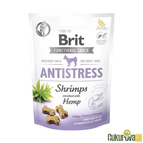 BRIT ANTI - STRESS KENEVİRLİ VE KARİDESLİ SAKİNLEŞTİRİCİ ETKİLİ KÖPEK ÖDÜLÜ 150 GR