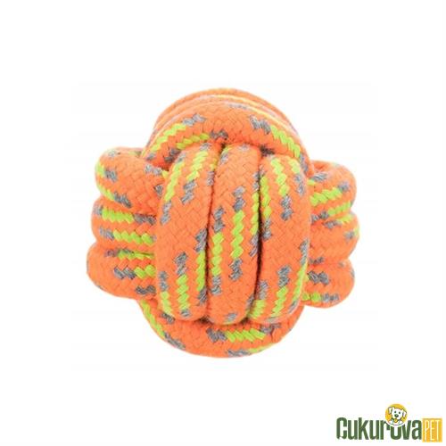 TRIXIE ÖRGÜ TOP HALAT KÖPEK OYUNCAĞI 6 CM - KARIŞIK RENKLİ