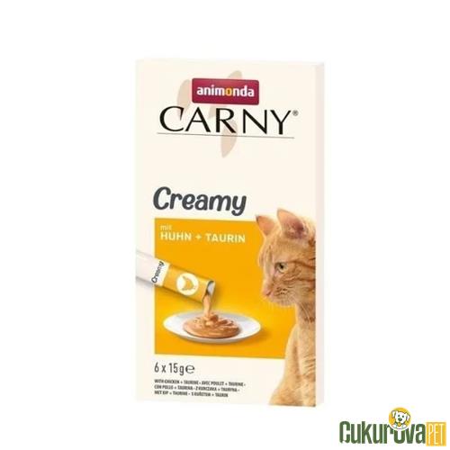 ANİMONDA SNACK CARNY TAVUK & TAURIN KEDİ KREMASI 6 x 15 GR
