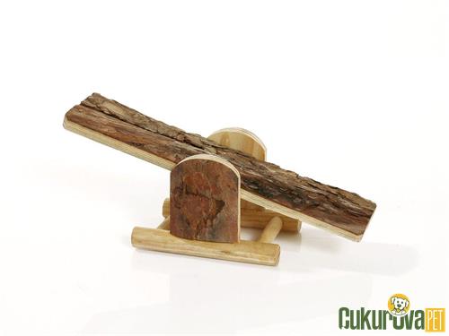 KARLIE HAMSTER İÇİN AHŞAP OYUNCAK TAHTERAVALLİ 22 x 8 x 7 CM