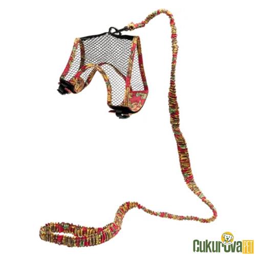 KARLIE HARNESS WITH LEASH ART JOY MIX LARGE TAVŞAN TASMASI 