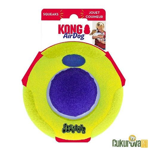 KONG AIRDOG YUVARLAK ŞEKİLDE SESLİ KÖPEK OYUNCAĞI M / L