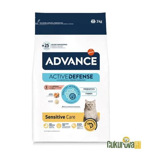ADVANCE SENSITIVE SOMONLU YETİŞKİN KEDİ MAMASI 3 KG 