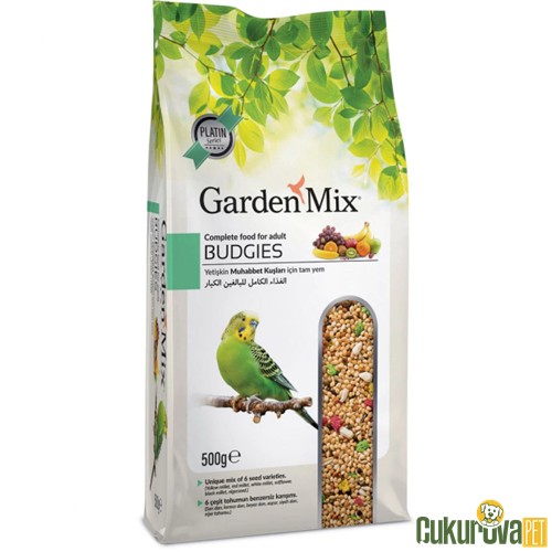 GARDENMIX PLATIN MEYVELİ MUHABBET KUŞU YEMİ 500 GR