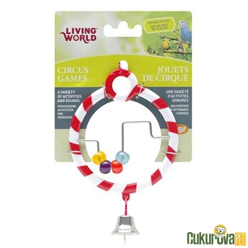 LIVING WORLD ZİLLİ BONCUKLU KUŞ OYUNCAĞI 
