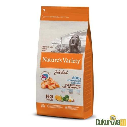 Nature's Variety Norveç Somonlu Orta ve Büyük Irk Yetişkin Köpek Maması 2 Kg
