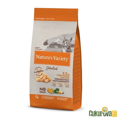Natures Variety Selected Tavuk Etli Tahılsız Yavru Kedi Maması 7 Kg