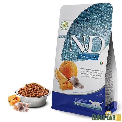 N & D PUMPKING BALKABAKLI OCEAN BALIK PORTAKALLI KEDİ MAMASI 1.5 KG