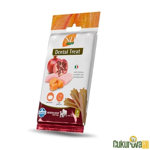 N & D Treat Dental Tavuklu Balkabaklı Orta ve Büyük Irk Köpek Ödülü 7'li 100 Gr