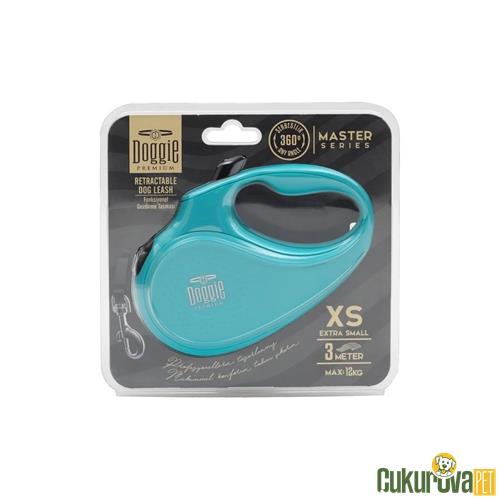 DOGGIE MASTER SERİSİ OTOMATİK UZATMA TASMASI XS - 12 KG - 3 M - MAVİ