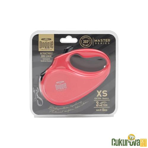 DOGGIE MASTER SERİSİ OTOMATİK UZATMA TASMASI XS - 12 KG - 3 M - PEMBE