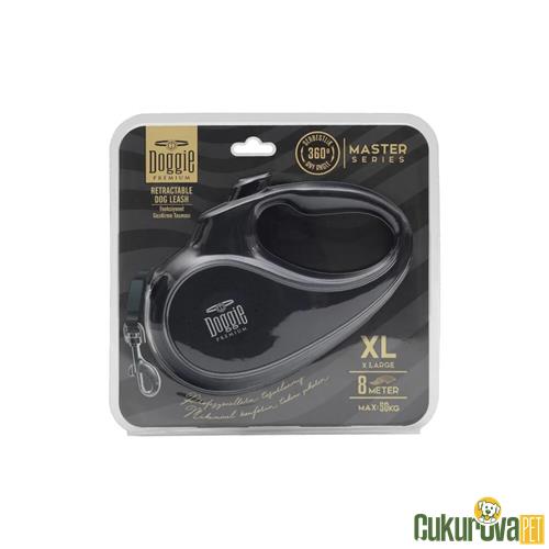 DOGGIE MASTER SERİSİ OTOMATİK UZATMA TASMASI XL - 50 KG - 8 M - SİYAH