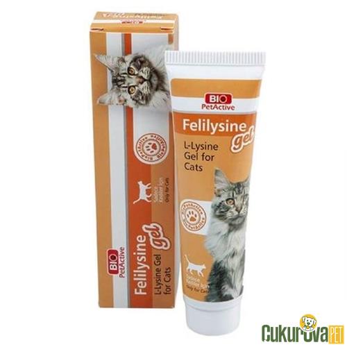 BIO PET ACTIVE FELILYSINE GEL SAĞLIKLI GELİŞİM DESTEKLEYEN LIZIN KEDİ MACUNU 100 ML